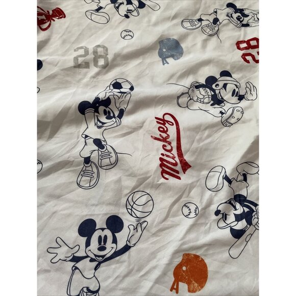 Disney Mickey Mouse Sports Twin Flat Sheet & Pillowcase Set - Picture 9 of 12